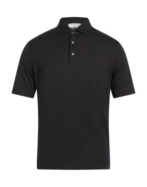 Man Polo shirt Black Size 36 Cotton