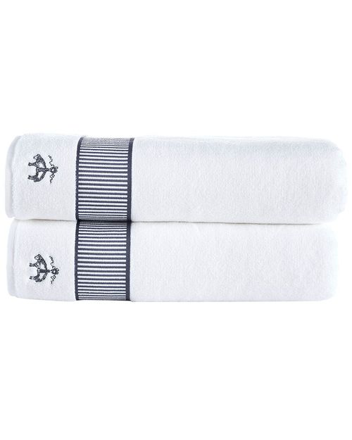 Fancy Border 2pc Bath Sheets