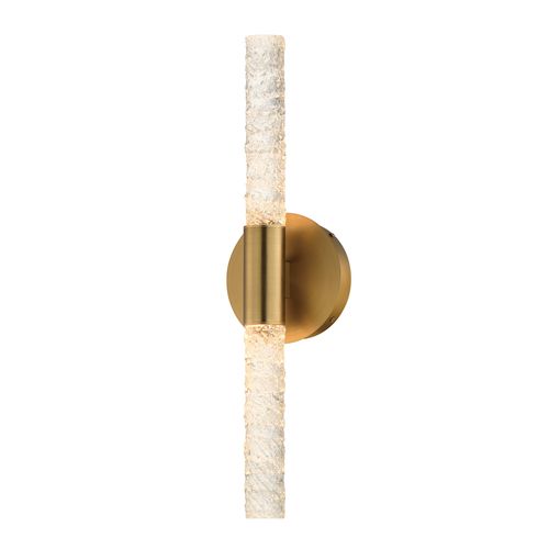 Natural Aged Brass LED Wall Sconce from the Duchess Collection