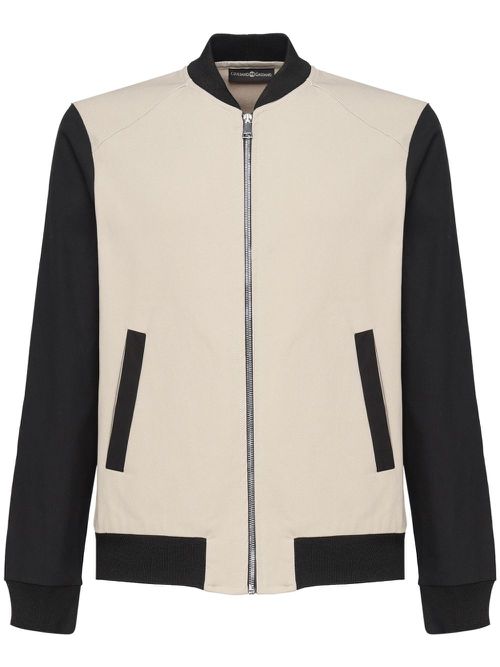 Two-tone bomber jacket - Neutrals