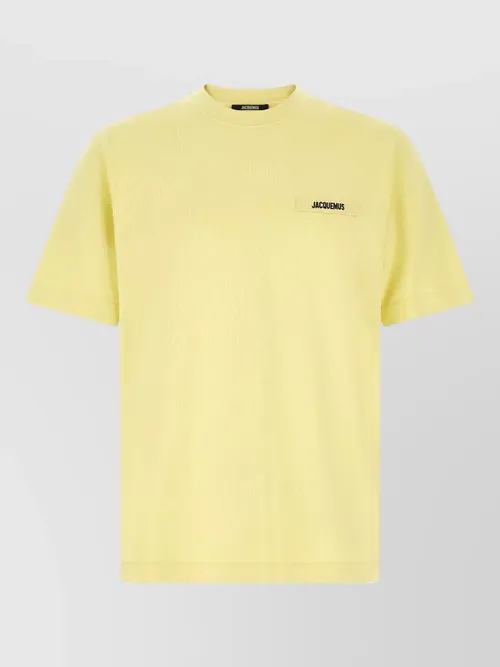 Jacquemus - gros grain crew neck short sleeve t shirt