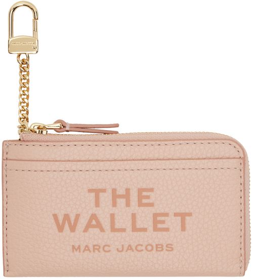 Marc Jacobs Pink 'The Leather Top Zip Multi' Wallet