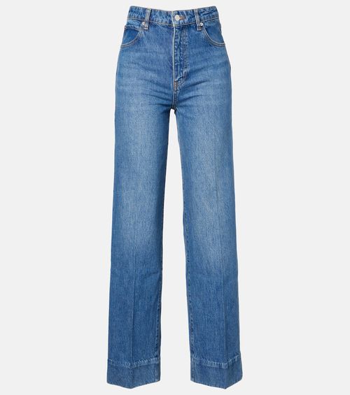Loose mid-rise wide-leg jeans