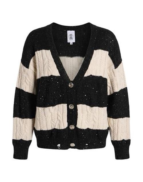 Le Volière Woman Cardigan Black Size XS/S Acrylic, Viscose, Wool, Alpaca wool, Polyester