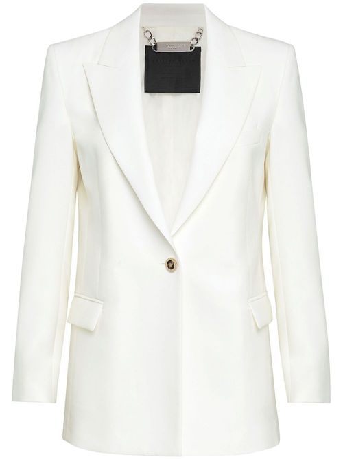 Single-breasted blazer - White