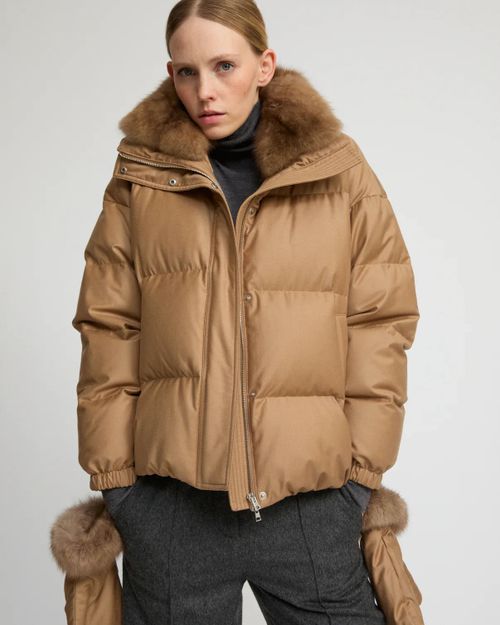 Down Jacket — Beige