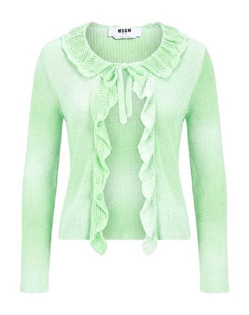 Woman Cardigan Light green Size XS Cotton, Polyamide