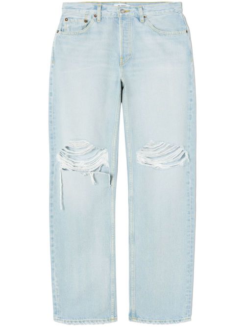 Ripped boyfriend jeans - Blue