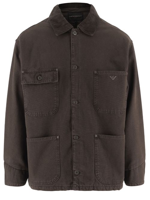 Brown Shirt Collar Jacket