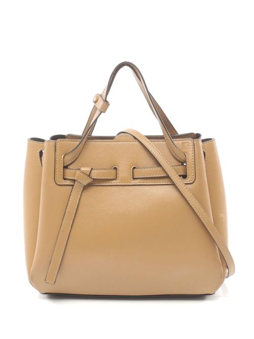 Loewe Pre-Owned 여성 2000s mini Lazo two-way handbag - Brown 898707