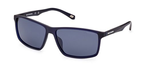 Skechers SE6174 Polarized 92D Men's Sunglasses Blue Size 61