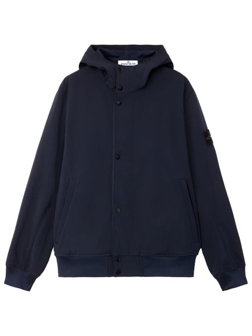 Hooded Jacket with Water- and Wind-resistant Membrane LIGHT SOFT SHELL-R E. DYE TECHNOLOGY in RECYCLED POLYESTER