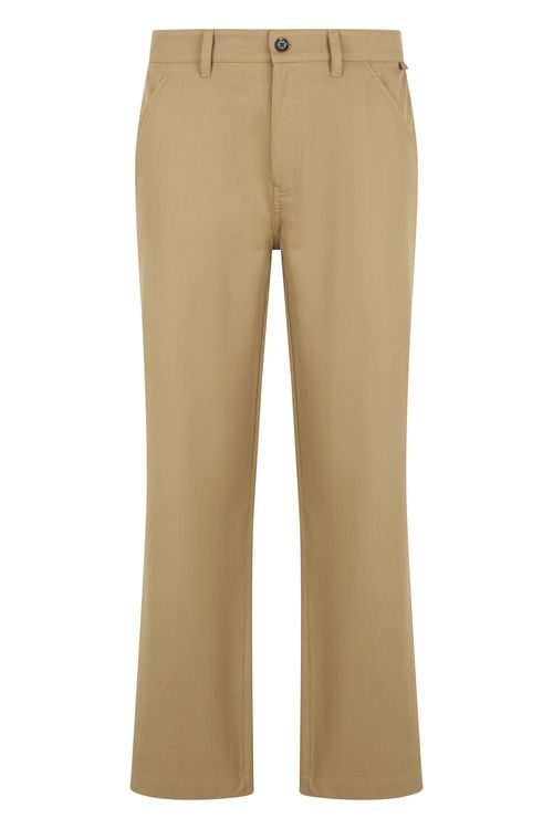 Cotton Tailored Trousers — Beige