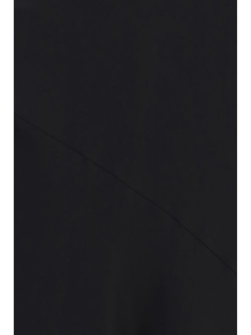 Fluid Satin Dress — Black