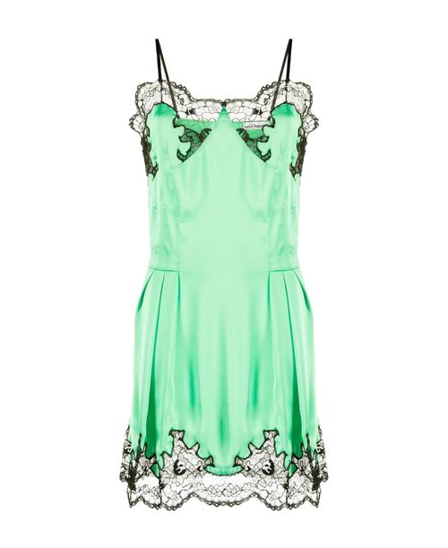 Paco Rabanne | lace-trim pleated slip dress | Realry Paco Rabanne | lace-trim pleated slip dress | Realry