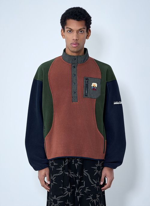 Fleece Pullover With Button Placket