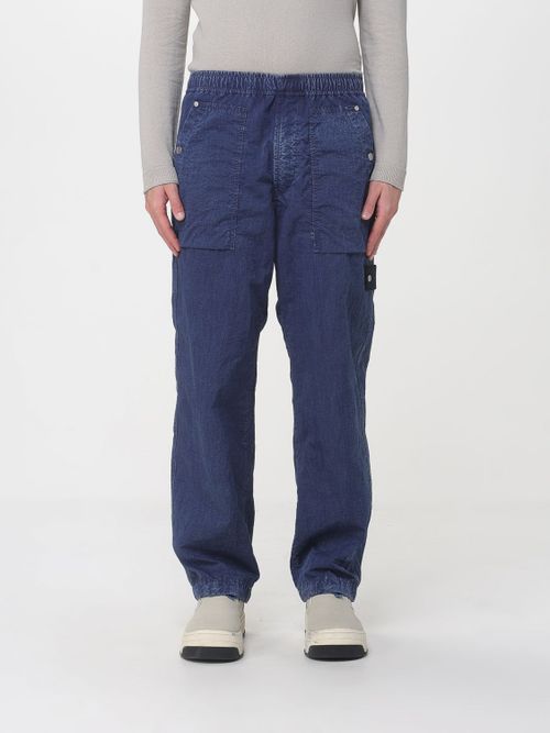 Pants Men color Denim