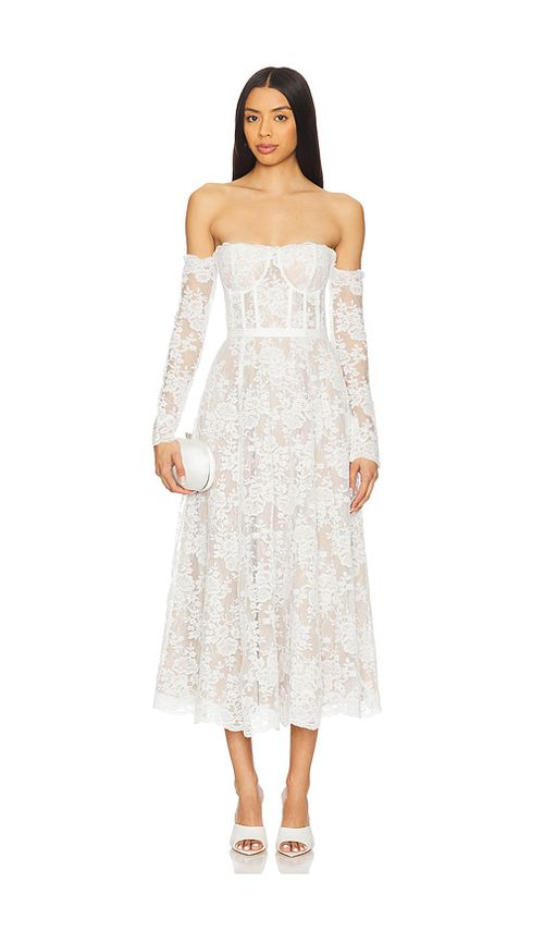 V. Chapman ROBE MI-LONGUE KATHERINE en White.  0. Also en