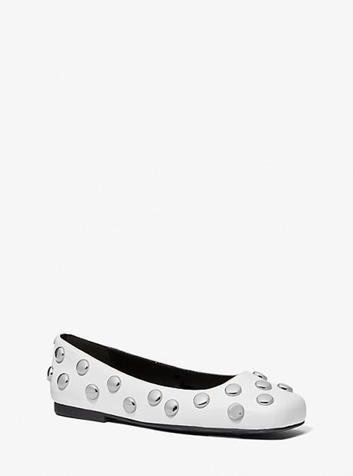 Matilda Studded Leather Ballet Flat