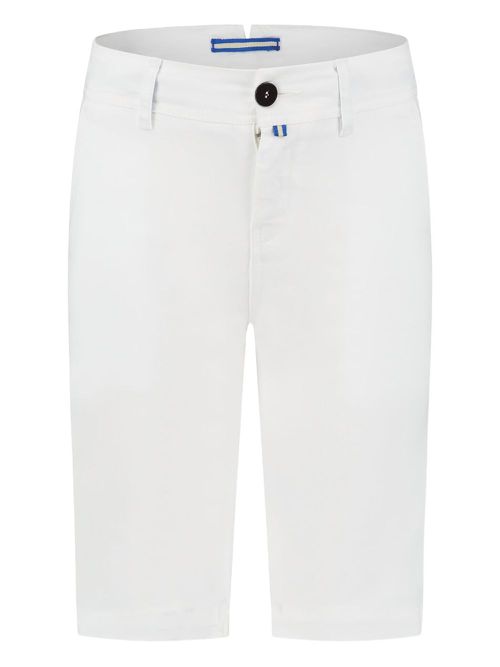 Button-fastening shorts - White