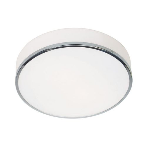 Aero 12.5" 2-Light Opal Glass Flush Mount in Chrome