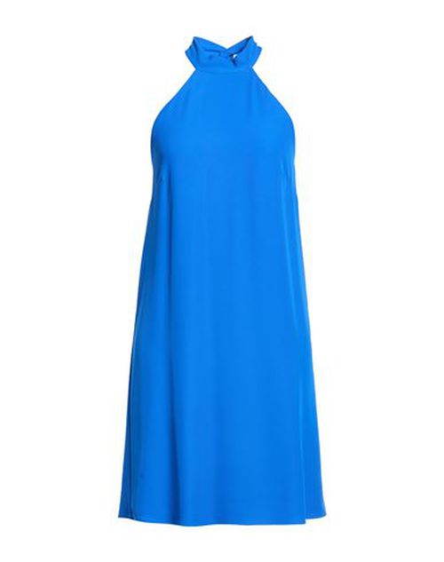 Woman Mini dress Blue Size 6 Polyester, Elastane