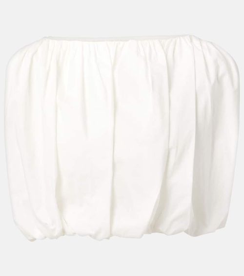 Inamorata cotton-blend crop top