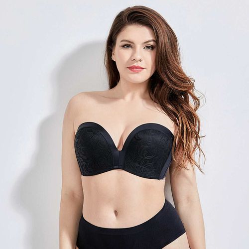 Lace Push Up Strapless Bra