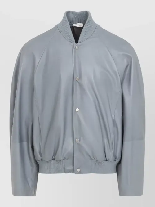 Fear Of God - raglan sleeve bomber jacket ribbed collar he