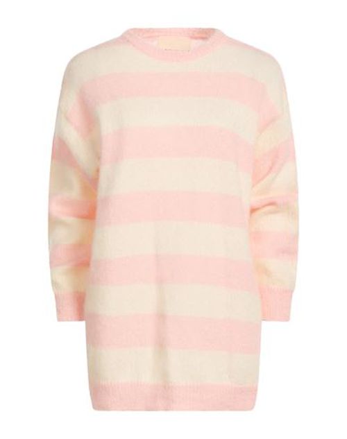Woman Sweater Pink Size M Mohair wool, Polyamide, Wool