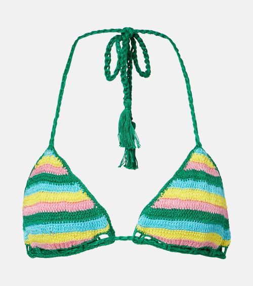 Gabrielle crochet cotton bikini top