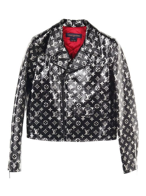 Louis Vuitton Pre-Owned 10's monogram biker jacket - Black