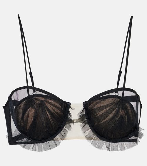 Exploding Flower tulle bra