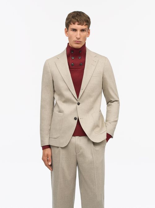 Tiger of Sweden Easer PP Woll-Kaschmirblazer, Soft Latte, 48 für Männer