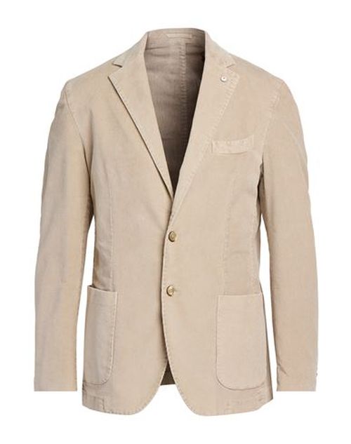 L. b.m. 1911 Man Blazer Beige Size 40 Cotton, Elastane