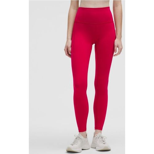 Lululemon – Women's Wunder Train High-Rise Tight Leggings with Pockets – 28" – Color Pink