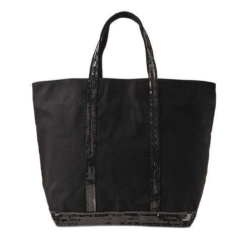 Vanessa Bruno Sequin And Canvas Medium Zipped Tote