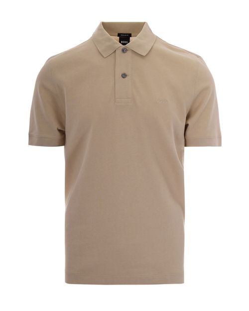 Natural Solid Shirt Collar Polo