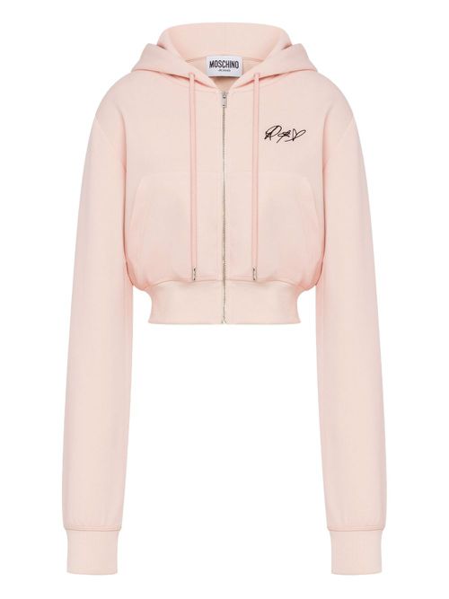 Logo-print hoodie - Pink