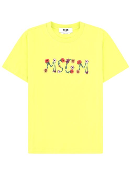 Yellow Graphic Crew Neck T-Shirt