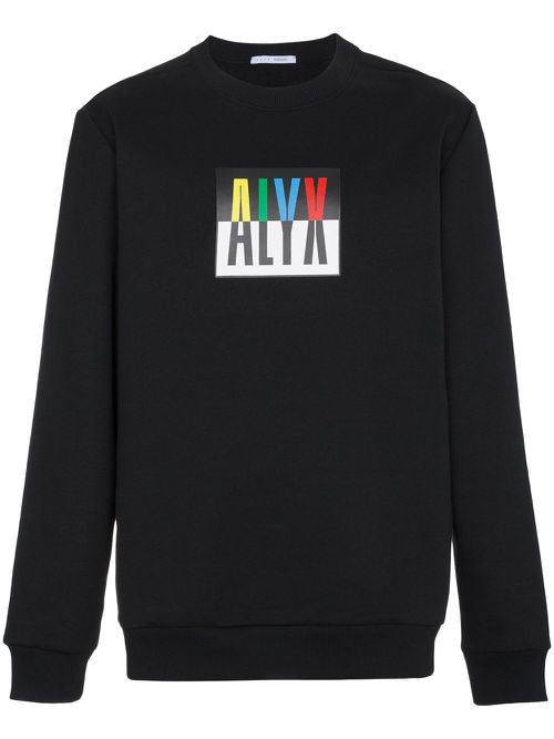Logo crew neck sweatshirt - Black