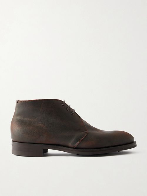 Lanark Waxed-Suede Desert Boots