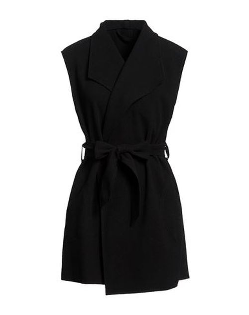 Woman Coat Black Size 10 Wool, Polyamide
