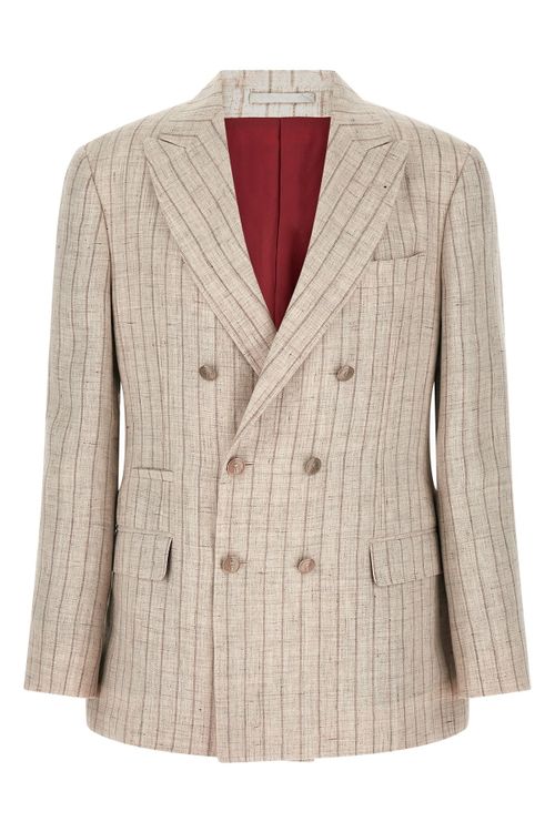Pinstripe Twill Blazer