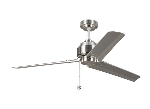 Brushed Steel 54"Ceiling Fan from the Arcade Collection