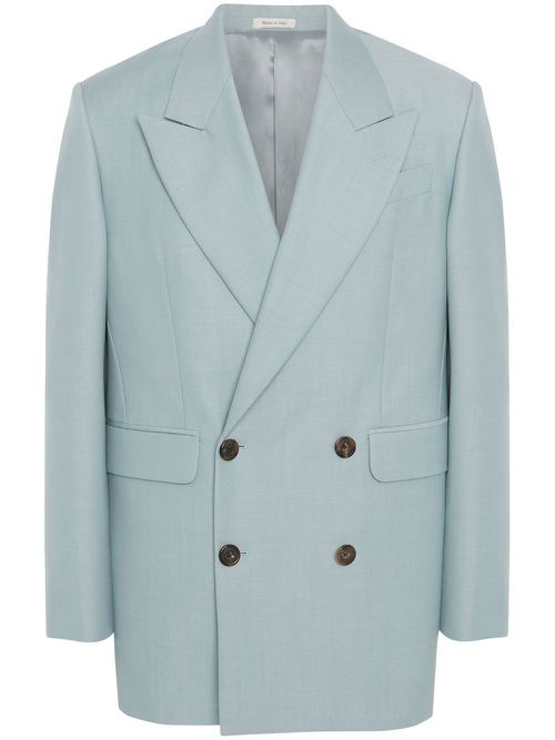 Double-breasted tailored jacket - Blue