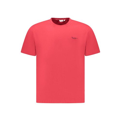 Red Cotton Men T-Shirt - M