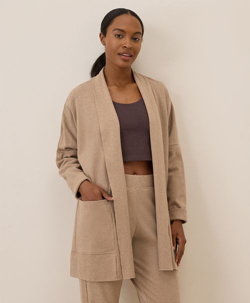 Women's Sesame Heather Airplane Wrap Cardigan X