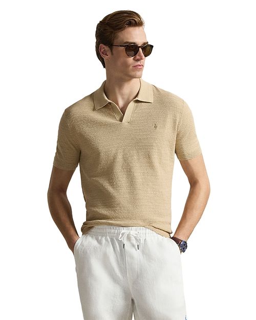 Textured Cotton Linen Sweater
