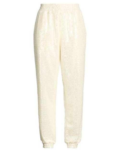 Woman Pants Ivory Size L Polyester, Elastane